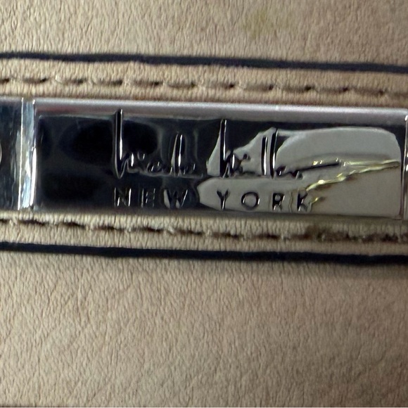 Nicole Miller Tan Shoulder Bag with Chain Straps - Picture 2 of 11